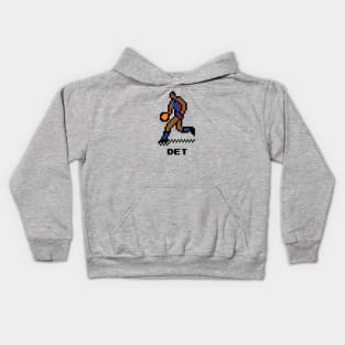 8-Bit Basketball - Detroit Kids Hoodie